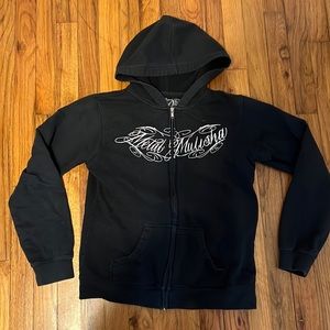 Metal mulisha zip up hoddie